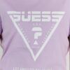 565c8afc0f14de55643d37578d4ffc2dfc569810 GUESS Fioletowy t-shirt damski z białym logo