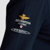 AERONAUTICA MILITARE Granatowa męska bluza rozpinana SWEATSHIRT