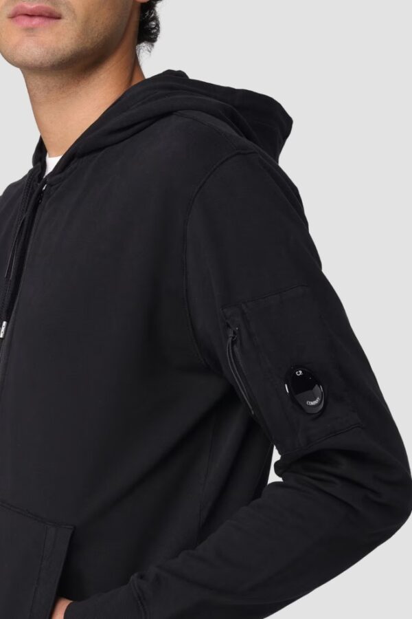 C.P. COMPANY Czarna męska bluza Hooded Open