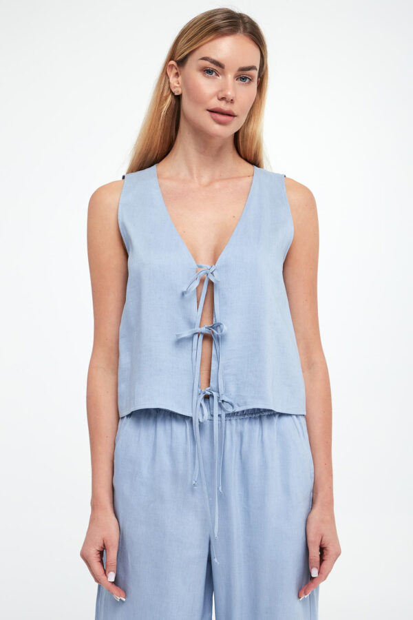 Top damski lniany Isolana MARELLA SPORT