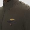 AERONAUTICA MILITARE Szarozielona bluza męska With Tricolor Insert