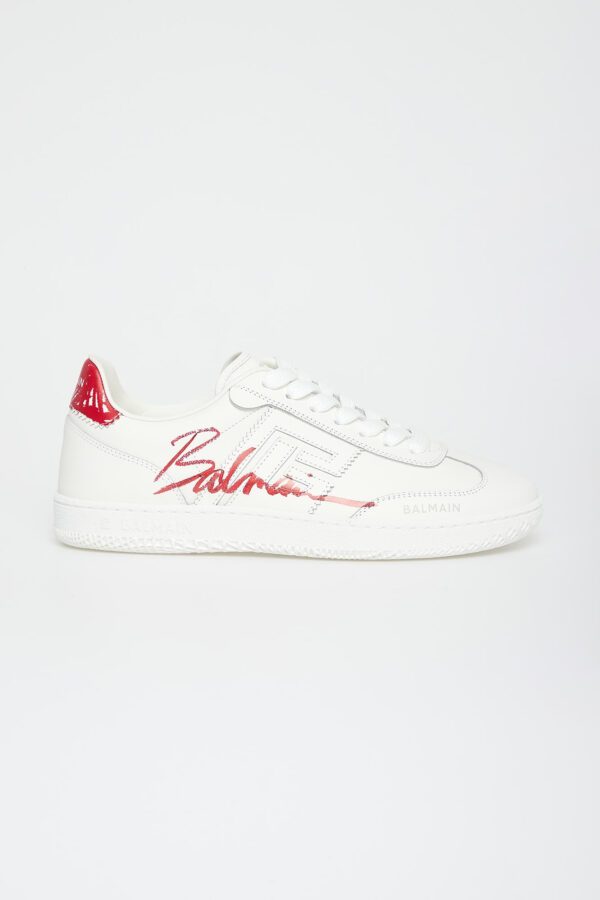 Sneakersy damskie skórzane BALMAIN