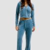 JUICY COUTURE Niebieskie damskie spodnie dresowe Tina Trackpants