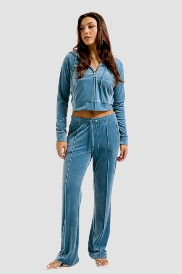 JUICY COUTURE Niebieskie damskie spodnie dresowe Tina Trackpants