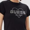 GUESS Czarny damski t-shirt Narciso