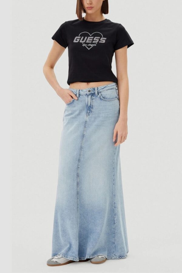 GUESS Czarny damski t-shirt Narciso