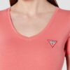GUESS Różowy damski t-shirt Mini Triangle