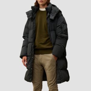 C.P. COMPANY Zielona męska bluza Crew Neck