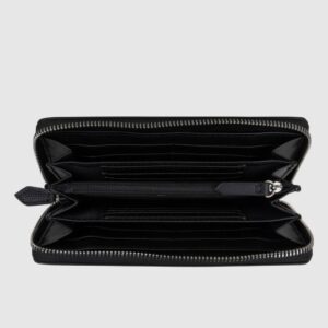 VALENTINO Duży czarny portfel Divina Zip Around Wallet