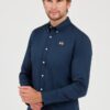 LA MARTINA Granatowa męska koszula Poplin Stretch