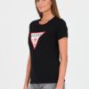GUESS Czarny damski t-shirt bawełniany Original Tee