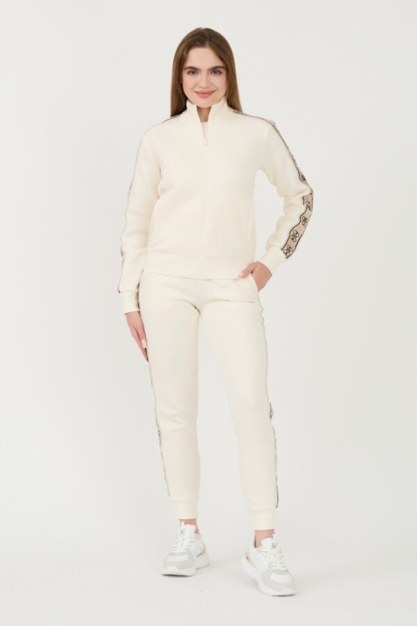 GUESS Beżowe damskie spodnie dresowe Britney Jogger