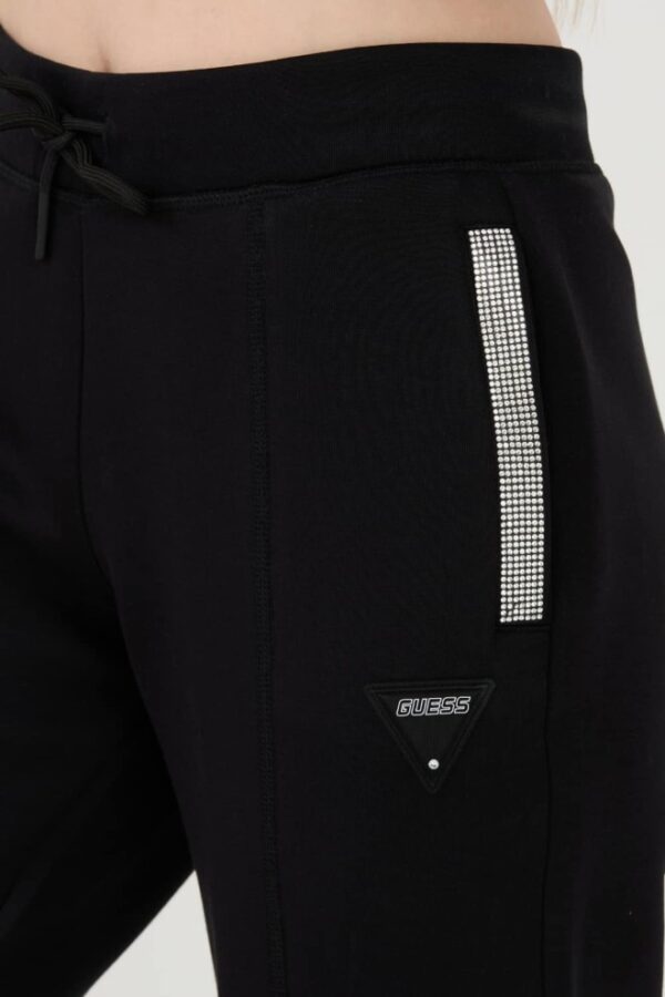 GUESS Czarne damskie spodnie dresowe Kiara Pant