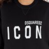 DSQUARED2 Czarna bluza damska z dużym logo icon