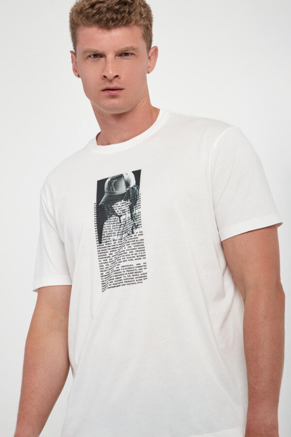 T-shirt męski z nadrukiem ARMANI EXCHANGE
