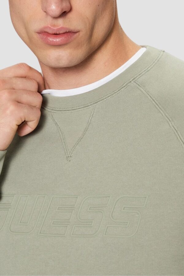 GUESS Zielona bluza męska New Aldwin