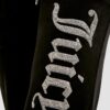 JUICY COUTURE Czarne damskie spodnie dresowe Layla Caviar Trackpant