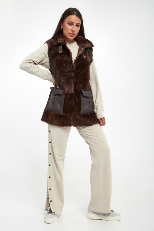 5b6f4714f6531e234fa2019bb51f128dd389b054 Kamizelka damska futrzana AERONAUTICA MILITARE