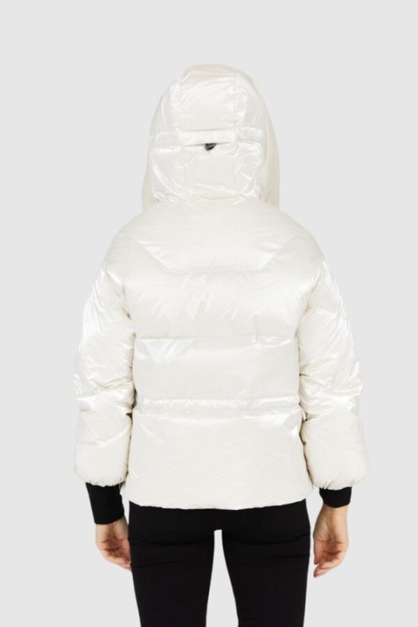 5ba118fd0a0a6a1a0f1da70ebca46449b8c7ae45 HETREGO Perłowa kurtka damska z kapturem Muriel, Rozmiar 34 EU - 38 IT