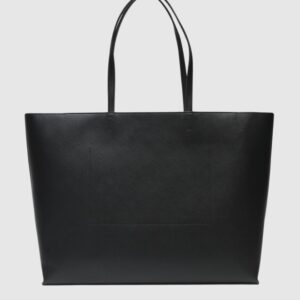 5ce0969233e7b73b2f7f5763cebab03981e1d306 JUST CAVALLI Czarna shopperka Range Metal Lettering