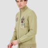 AERONAUTICA MILITARE Zielona męska bluza Embroidered 51st