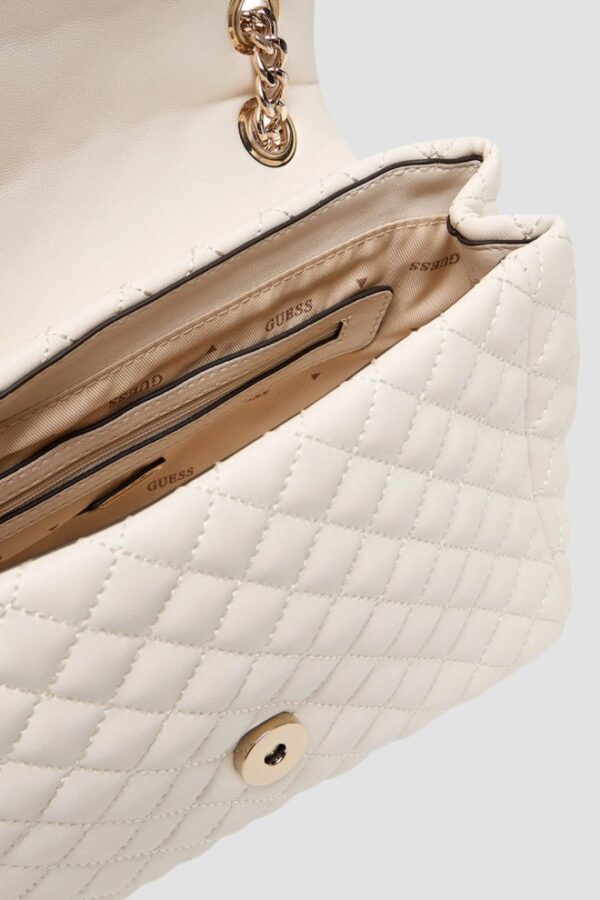 GUESS Biała kopertówka damska Everlee Convertible