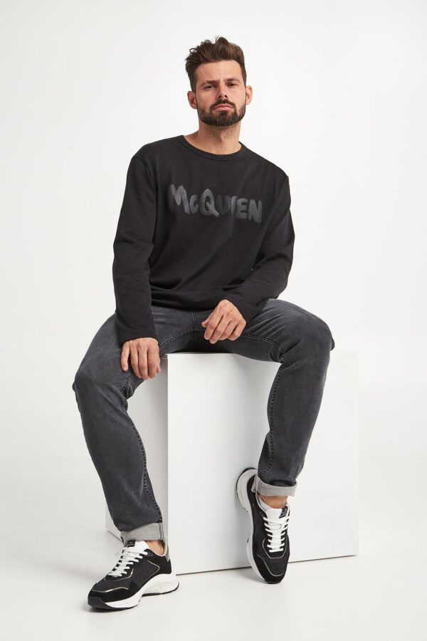 5d00e45c708f5eeb18dc40b36c50d37bd098b9aa Longsleeve męski z siatki ALEXANDER MCQUEEN