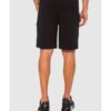EMPORIO ARMANI Czarne męskie bawełniane szorty z wyszywanym logo