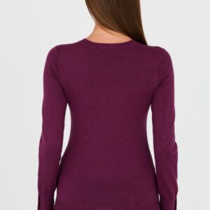 GUESS Bordowy damski cienki sweter