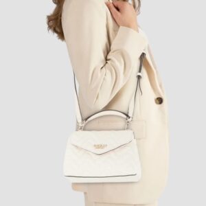 GUESS Biała damska torebka pikowana Mini