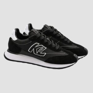 KARL LAGERFELD Czarne sneakersy męskie KAIRO KL Sidetrim Lo Mix