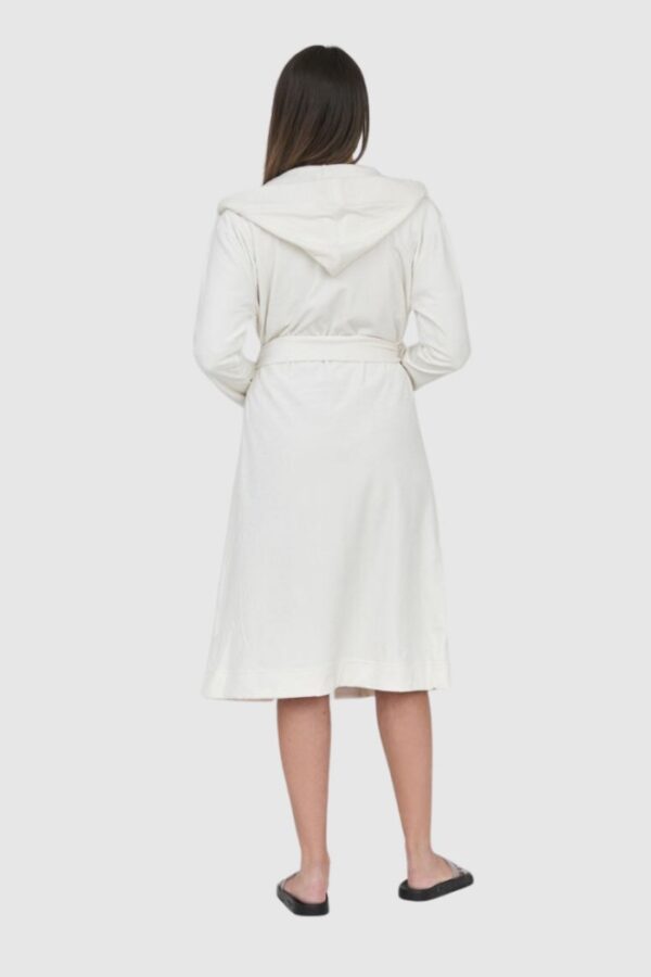 JUICY COUTURE Welurowy szlafrok damski w logo z kapturem