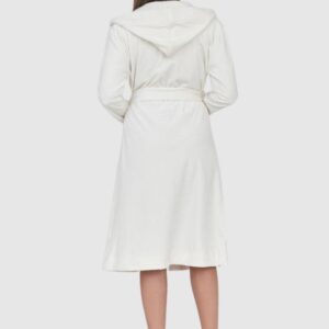 5d6c75de68fdb235ff78bef714802c60a85c7090 JUICY COUTURE Welurowy szlafrok damski w logo z kapturem