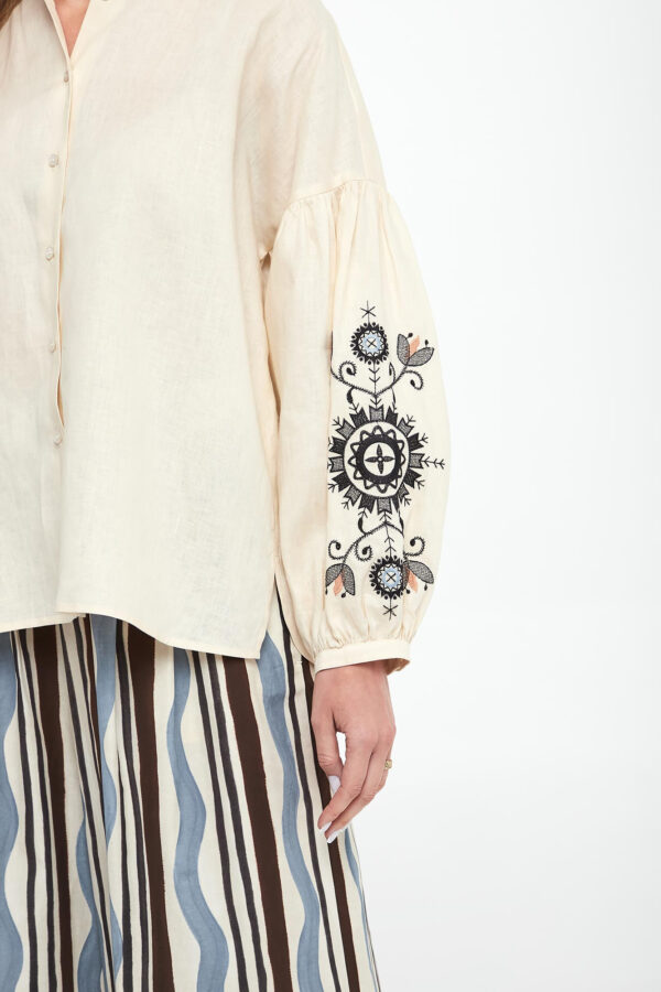 5d75e7b75755df8b342ed8c4125d6f77a4b81297 Koszula damska lniana Ilex WEEKEND MAX MARA