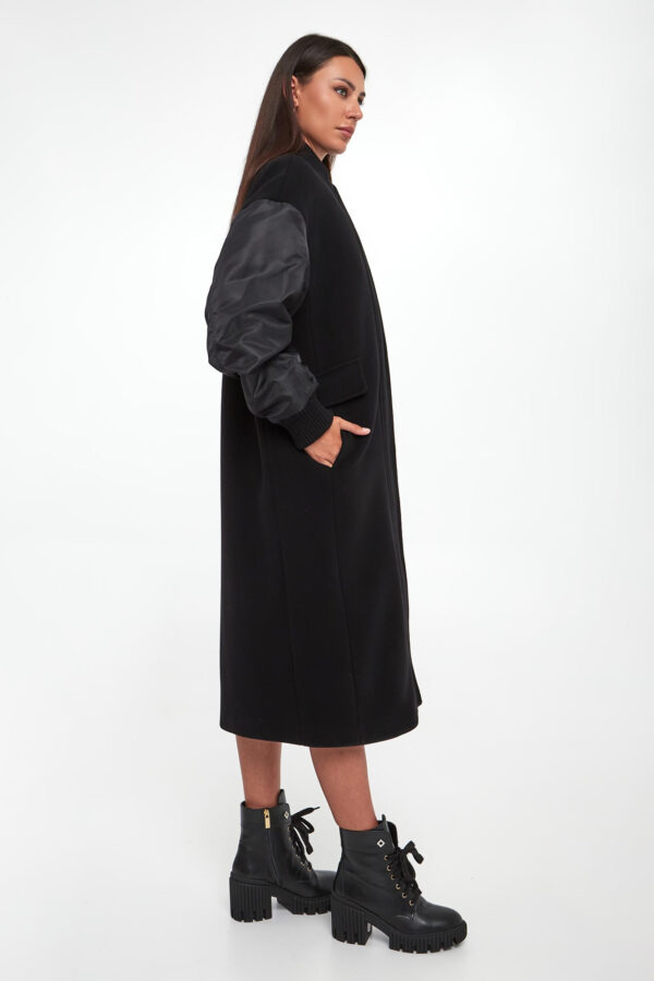 Płaszcz damski wełniany Mapur PINKO