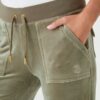 JUICY COUTURE Zielone damskie spodnie Del Ray