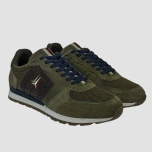 AERONAUTICA MILITARE Zielone sneakersy męskie Frecce Tricolori