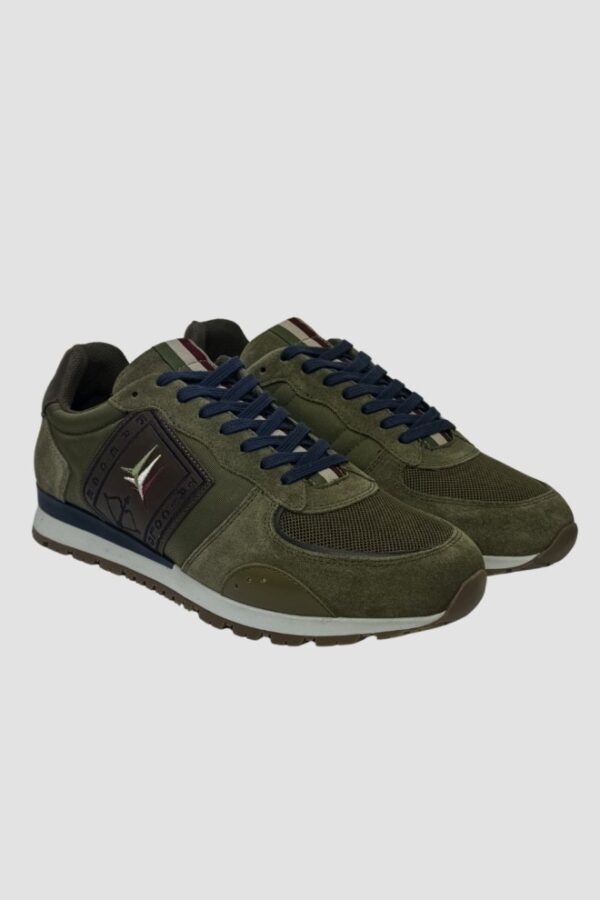 5db25c51c237347fa2c0928cdc0d1d33fb634edc AERONAUTICA MILITARE Zielone sneakersy męskie Frecce Tricolori
