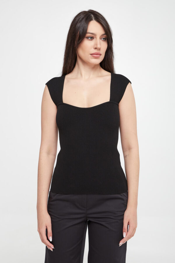 5dc15c501f56e5108a3d5cbbd5d1dea0adc05868 Top damski prążkowany Mosella MARELLA