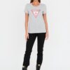 GUESS Szary damski t-shirt bawełniany Original Tee