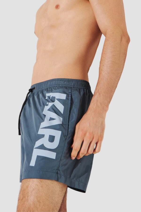 KARL LAGERFELD Niebieskie kąpielówki męskie