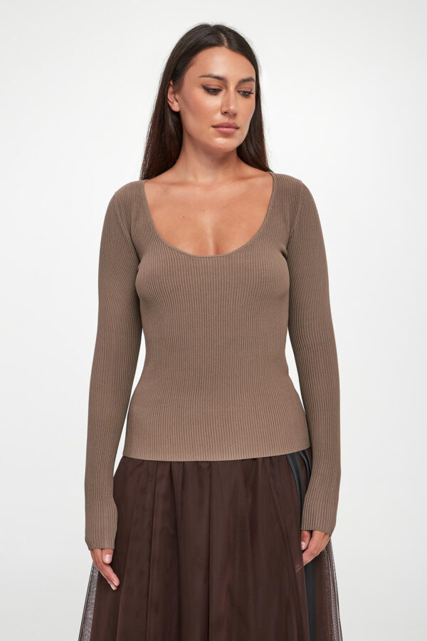 5e702e86c90d121d530441d63094caefdcecf906 Bluzka damska w prażki ARMANI EXCHANGE