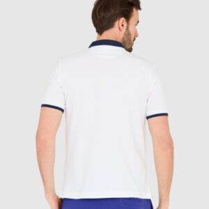 LA MARTINA Biała męska koszulka polo