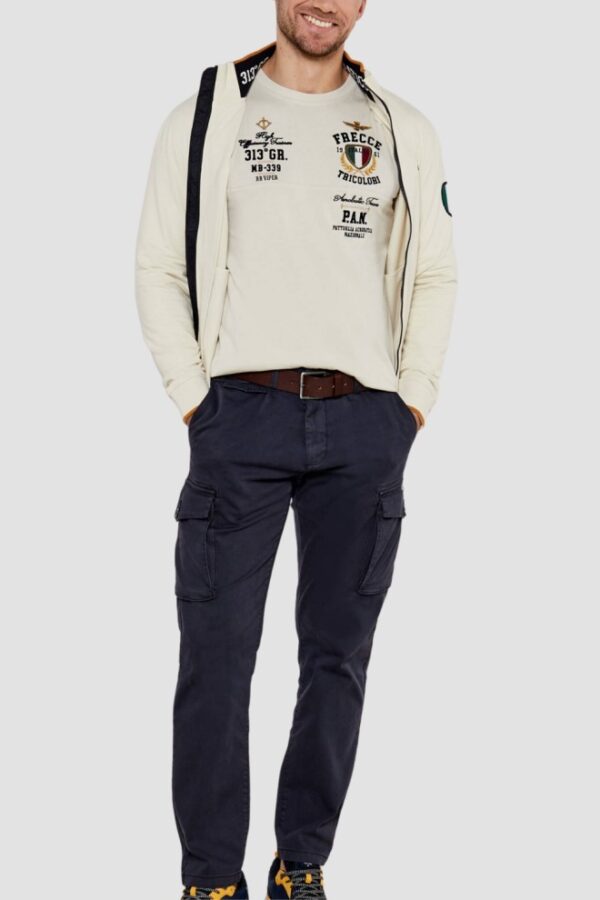 AERONAUTICA MILITARE Beżowy męski longsleeve