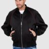 DOLCE & GABBANA Czarna męska kurtka bomber outwear jacket, Rozmiar 50