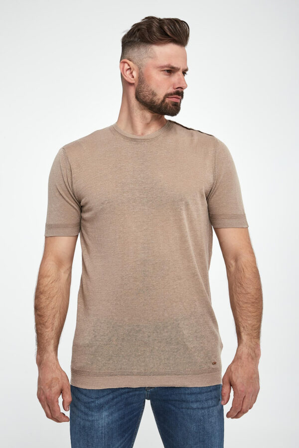 5f6d03c79b5959e238b35ed84bf737c6ac7d1be5 T-shirt męski lniany LIU JO