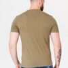 GUESS Khaki t-shirt męski w serek