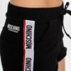 5fa36c31f9860d51150c00c18e1a80c648a8d9b3 MOSCHINO Czarne szorty damskie z lampasami