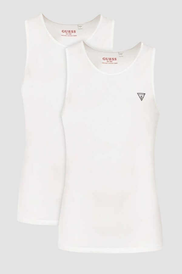GUESS Biała męska podkoszulka 2 Pack