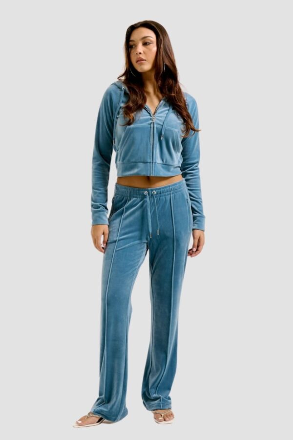 6001b4835e4df7ef511a845da6ad15cfa09d8aba JUICY COUTURE Niebieska damska bluza Madison Hoodie